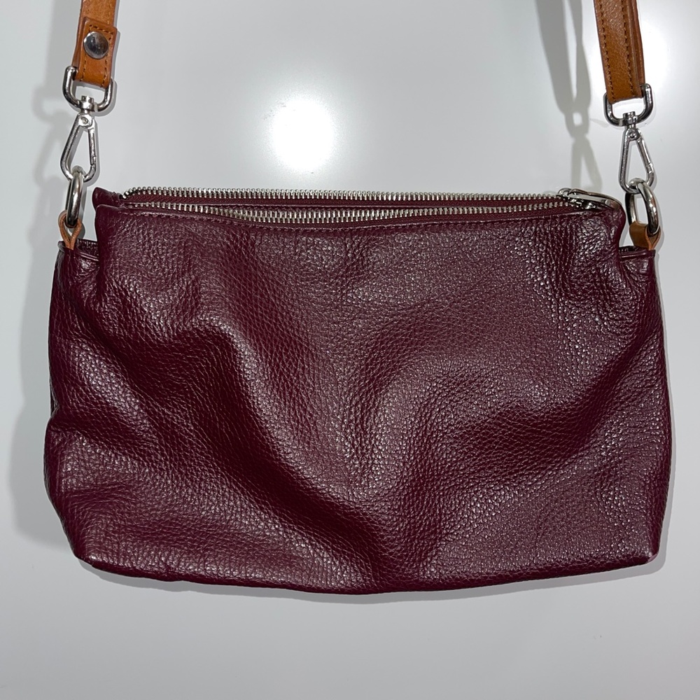 Valentina Genuine Leather Made In Italy Crossbody Purse